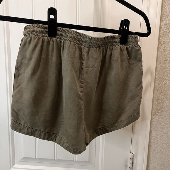 Wishlist High Waisted Shorts with Drawstring Womens Size S Army Olive Green - Picture 4 of 9
